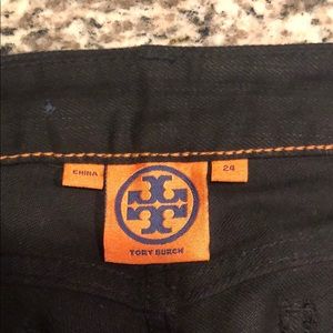 NWOT black Tory Burch Straight Leg Jeans
